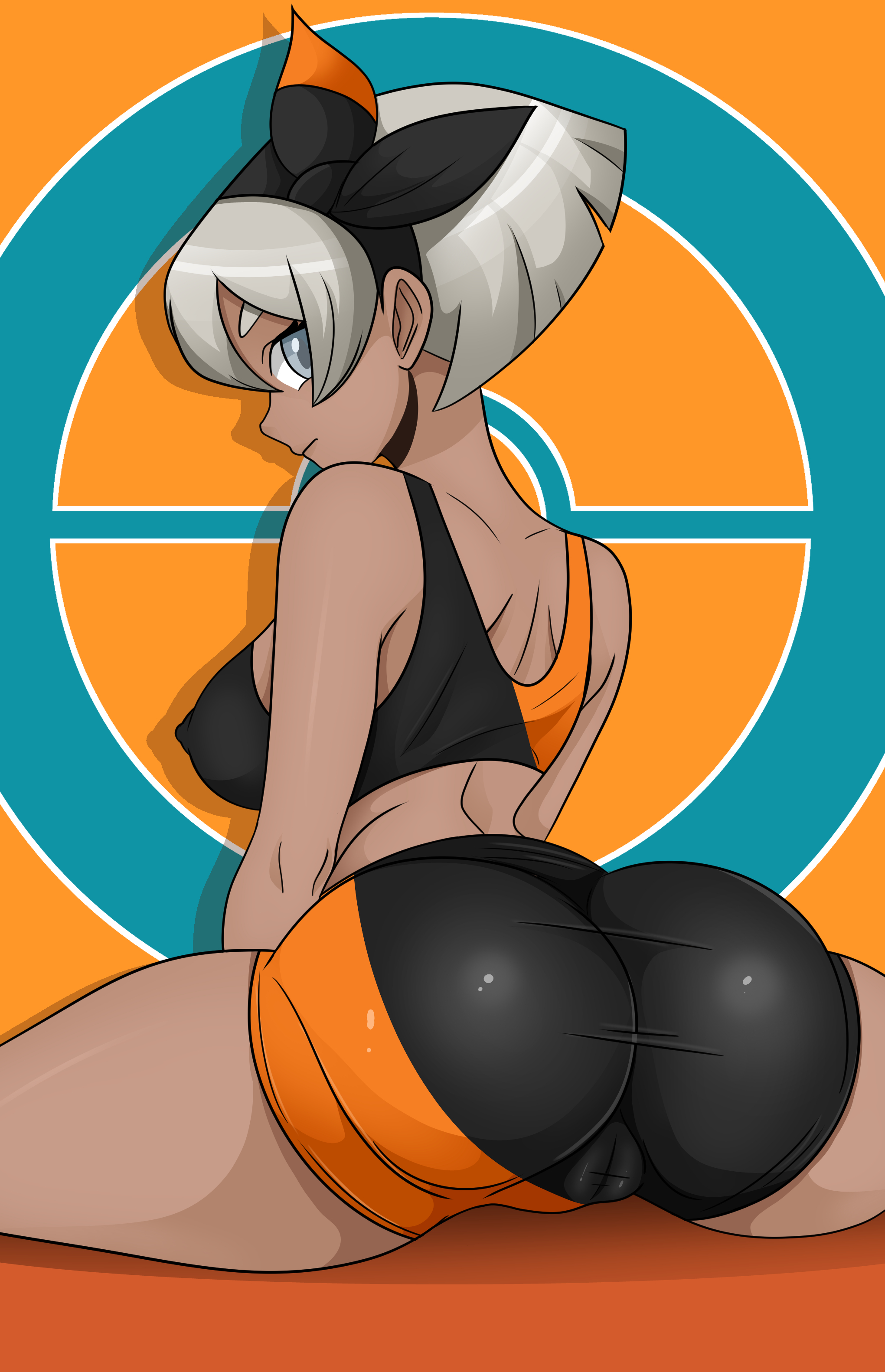 1girls, 2d, bea (pokemon), brown skin, brown-skinned female, dark skin, dark-skinned female, female, human, nintendo, pokemon, solo, sonson-sensei, tagme