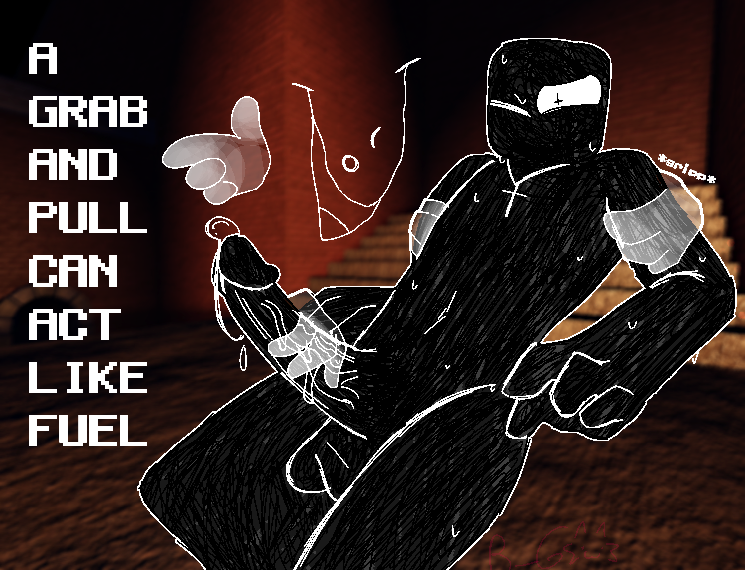 doodle, grace (roblox), held back, jerkingoff another, mime (grace), r 6 moment, roblox, roblox game, self upload, sinner (grace), sweat, tagme, text