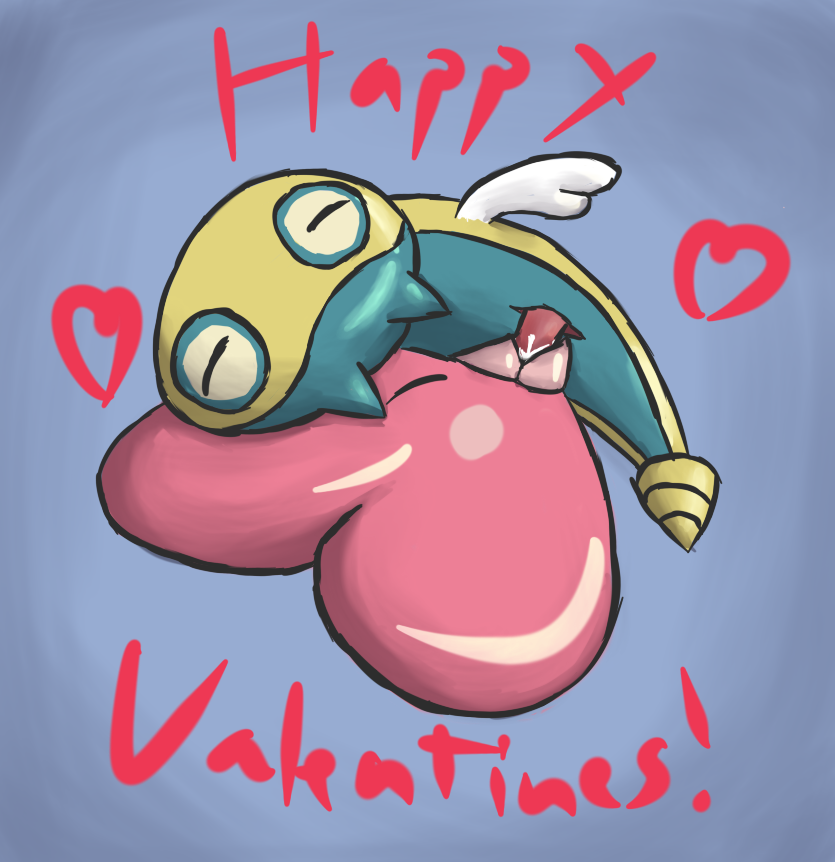 dunsparce feral feral_only luvdisc nintendo pokemon valentine's_day