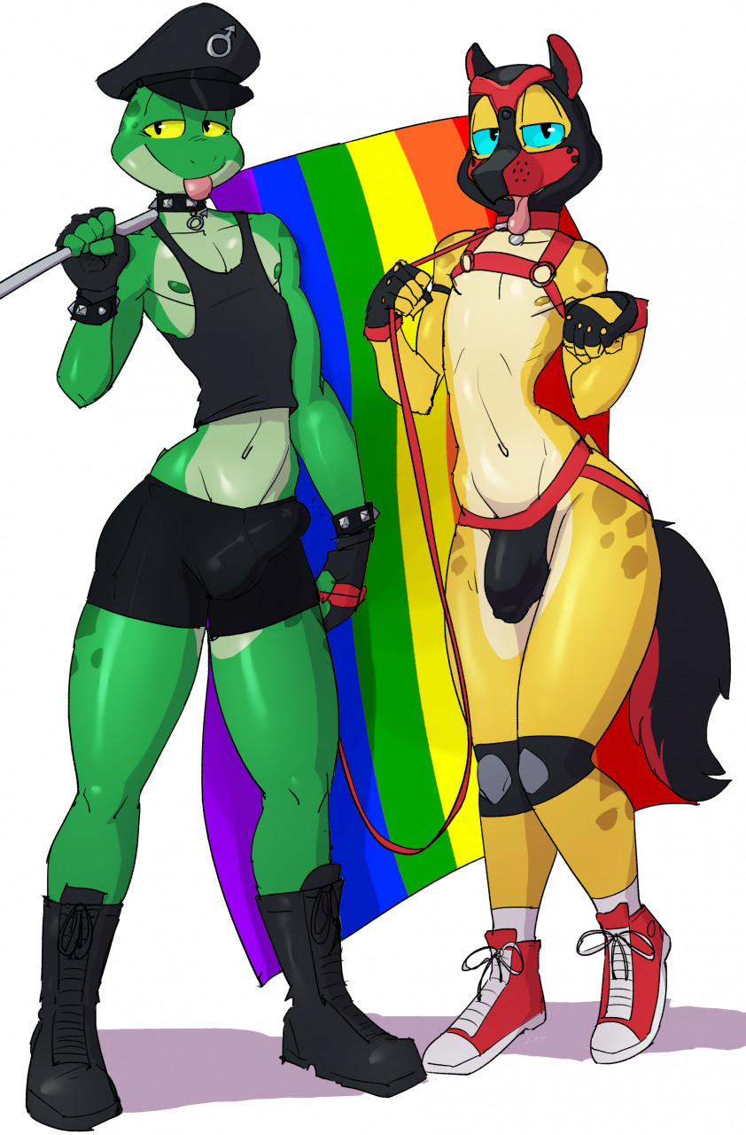 2boys amphibian anal anal_sex animal_mask anthro artbyyellowdog bottomwear bulge buttplug buttplug_in_ass buttplug_insertion buttplug_tail choker clothing digital_media_(artwork) duo fake_tail flag footwear frog fur furry genital_outline hat headgear headwear hi_res jewelry jockstrap leash lgbt_pride male male_only mask necklace nipples penetration penis_outline plug_(sex_toy) plug_insertion pride_colors pup_mask rainbow_flag rainbow_symbol sex_toy sex_toy_in_ass sex_toy_insertion shaded shoes shorts simple_background tail tongue tongue_out underwear white_background