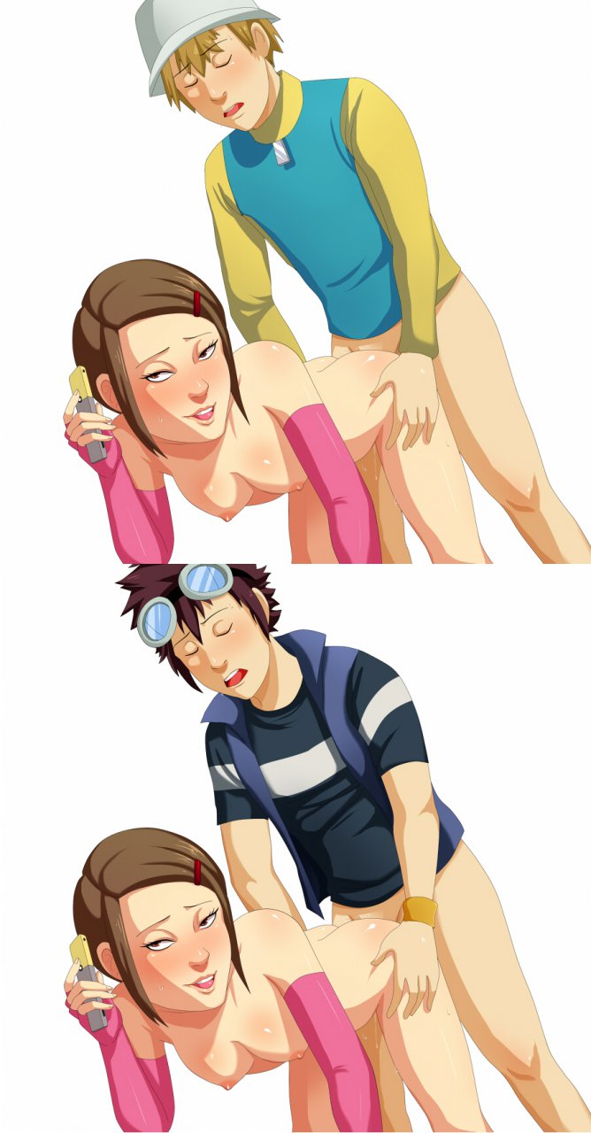 aged_up ass_grab daisuke_motomiya deareditor digimon hikari_yagami human sex takeru_takaishi