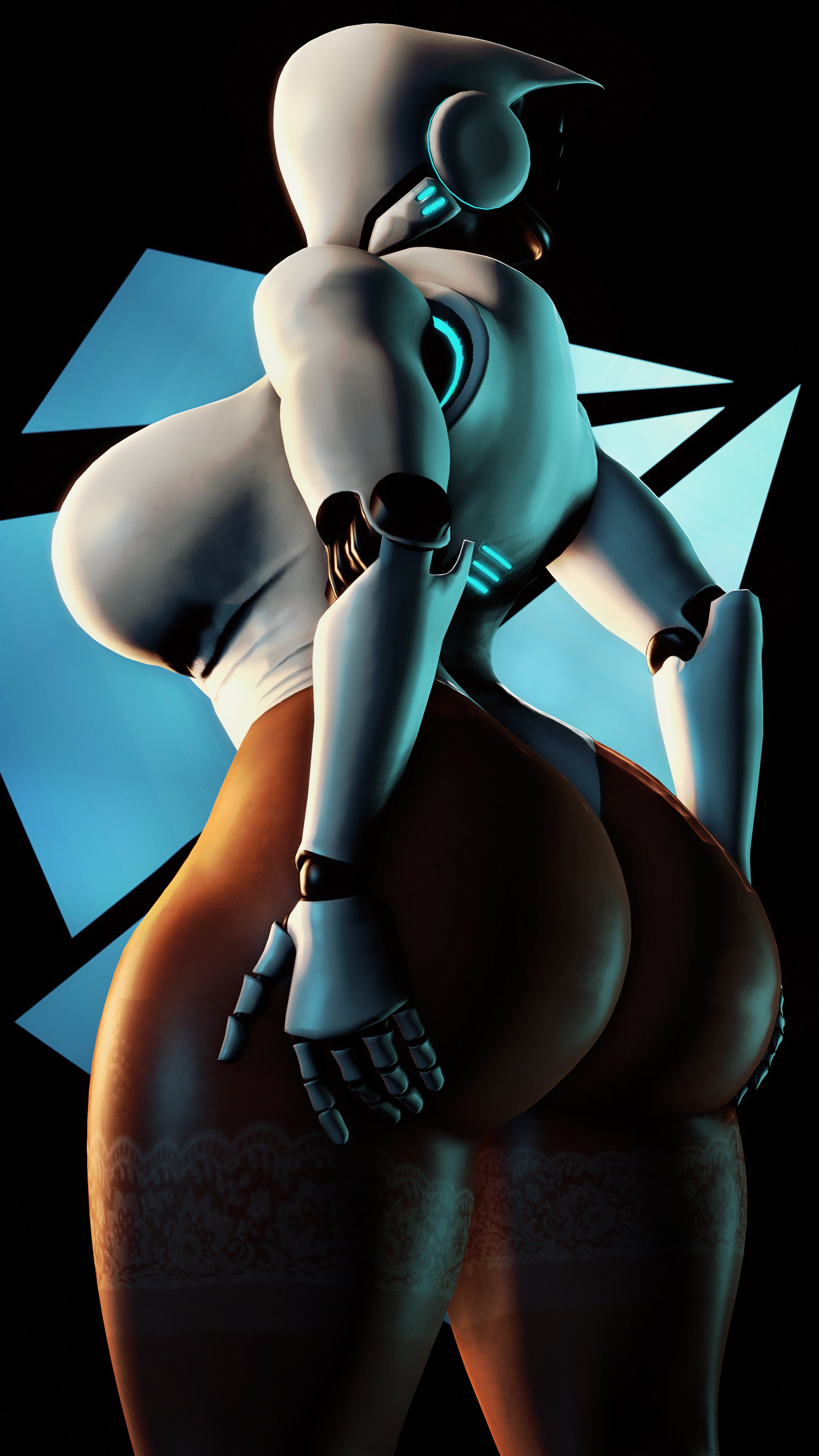 1girls, 3d, 4k, absurdres, ass, big ass, dark skin, dark-skinned female, female, female only, haydee, haydee (game), hbnoob, highres, robot, solo, source filmmaker, thick thighs, wide hips