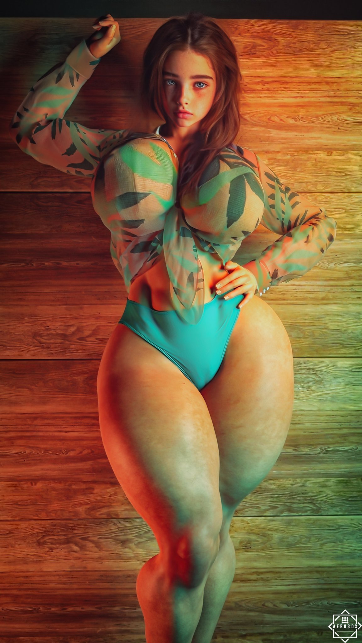 1girls, 3d, aero3dx, artist name, athletic, athletic female, breasts, busty, clothed, female, hips, hourglass figure, huge breasts, human, large breasts, legs, light skin, light-skinned female, lips, mirage3dx, original, original character, shiny, shiny skin, slushe (website), sophia (aero3dx), thick legs, thick thighs, thighs, voluptuous, waist, watermark, wide hips