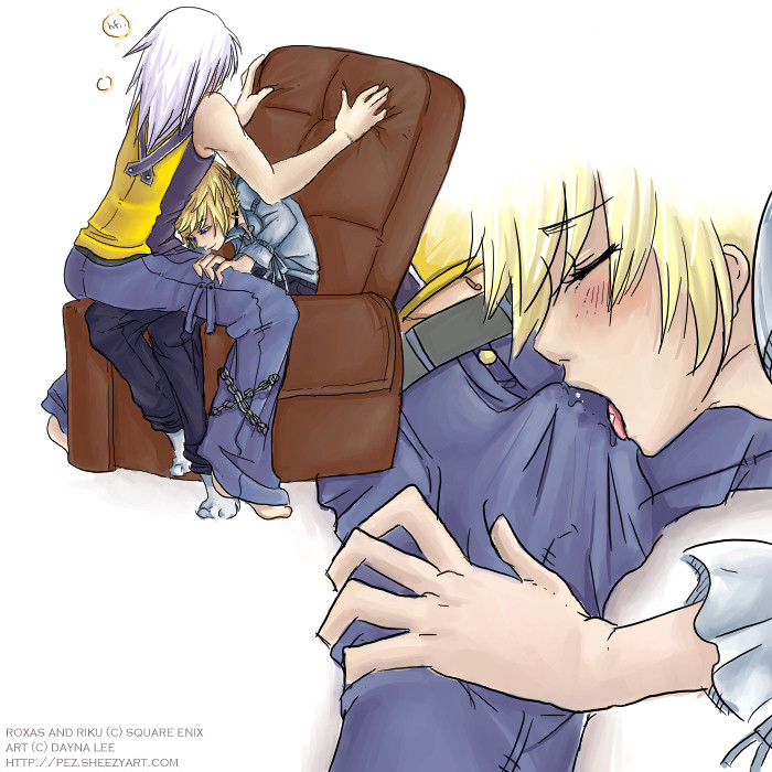 bulge disney gay kingdom_hearts male male_only riku roxas square_enix tagme yaoi