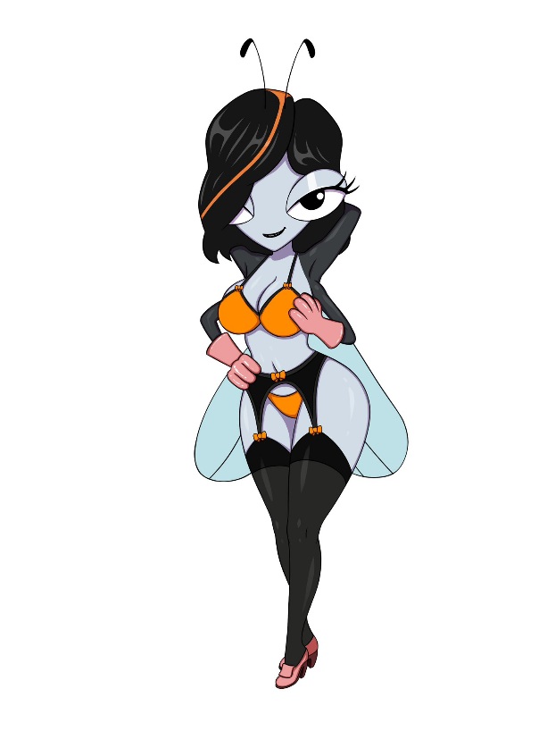 2025 4_arms alternate_version_available big_breasts black_hair black_lipstick commission commission_art disney disney_channel frieda_(the_buzz_on_maggie) frieda_pesky garter_straps hair_over_one_eye hand_on_breast hand_on_hip hands_behind_head highlights_(coloring) hourglass_figure insect_girl insect_wings latex_gloves light-skinned_female lingerie lingerie_only lipstick milf ms.pesky multi_arm multi_limb no_background nsfw_version_available pink_heels seductive_look seductive_pose sfw_version_available sinfulline the_buzz_on_maggie thick_thighs white_background wide_hips