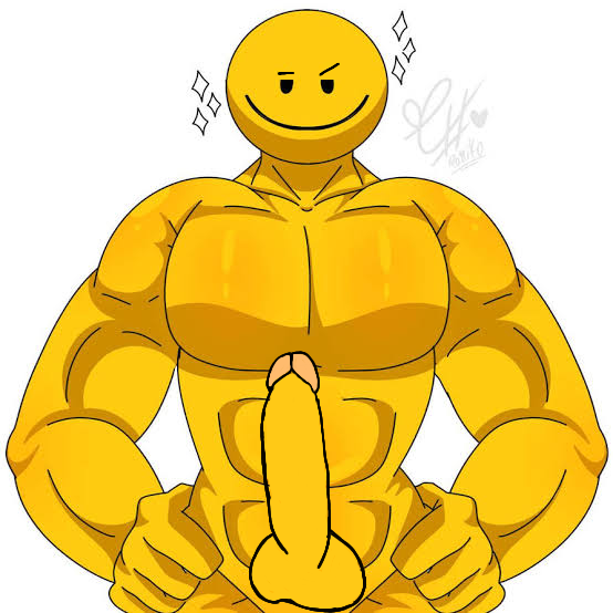 abs big_penis daddy dick emoji emoji_(race) gay male muscles muscular muscular_male tagme yellow_body