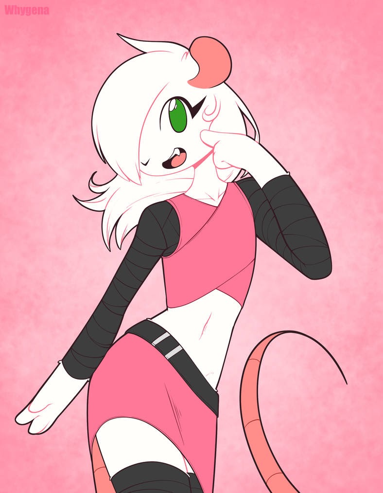 1boy, anthro, cute, femboy, girly, male, male anthro, male only, mouse, reggie (whygena), rodent, skirt, solo, solo male, whygena