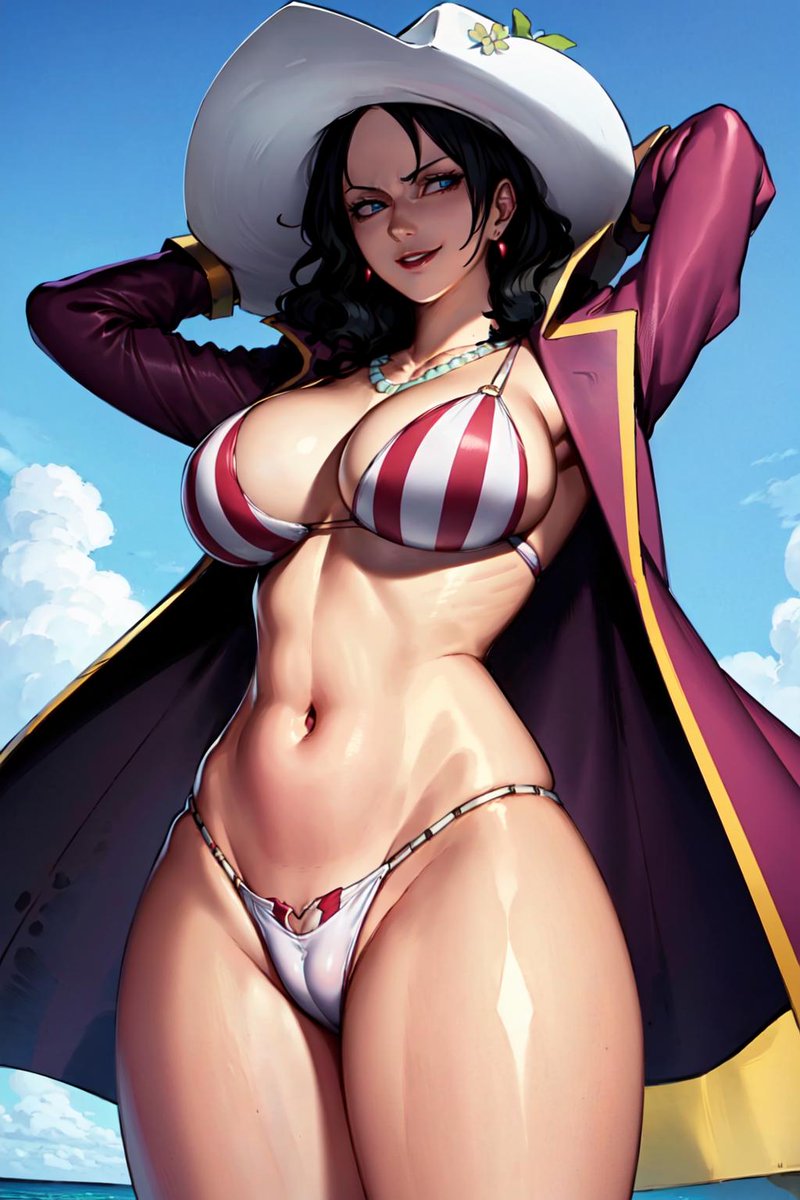 1girls ai_generated alvida big_breasts bikini breasts female female_only one_piece