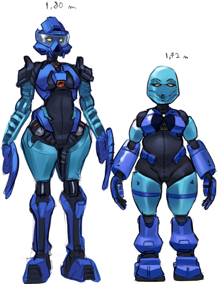 2girls biomechanical bionicle blue_body gali lego mask masked_female multiple_girls nokama nokama_(turaga) only_female robot_girl size_difference specterl tagme yellow_eyes