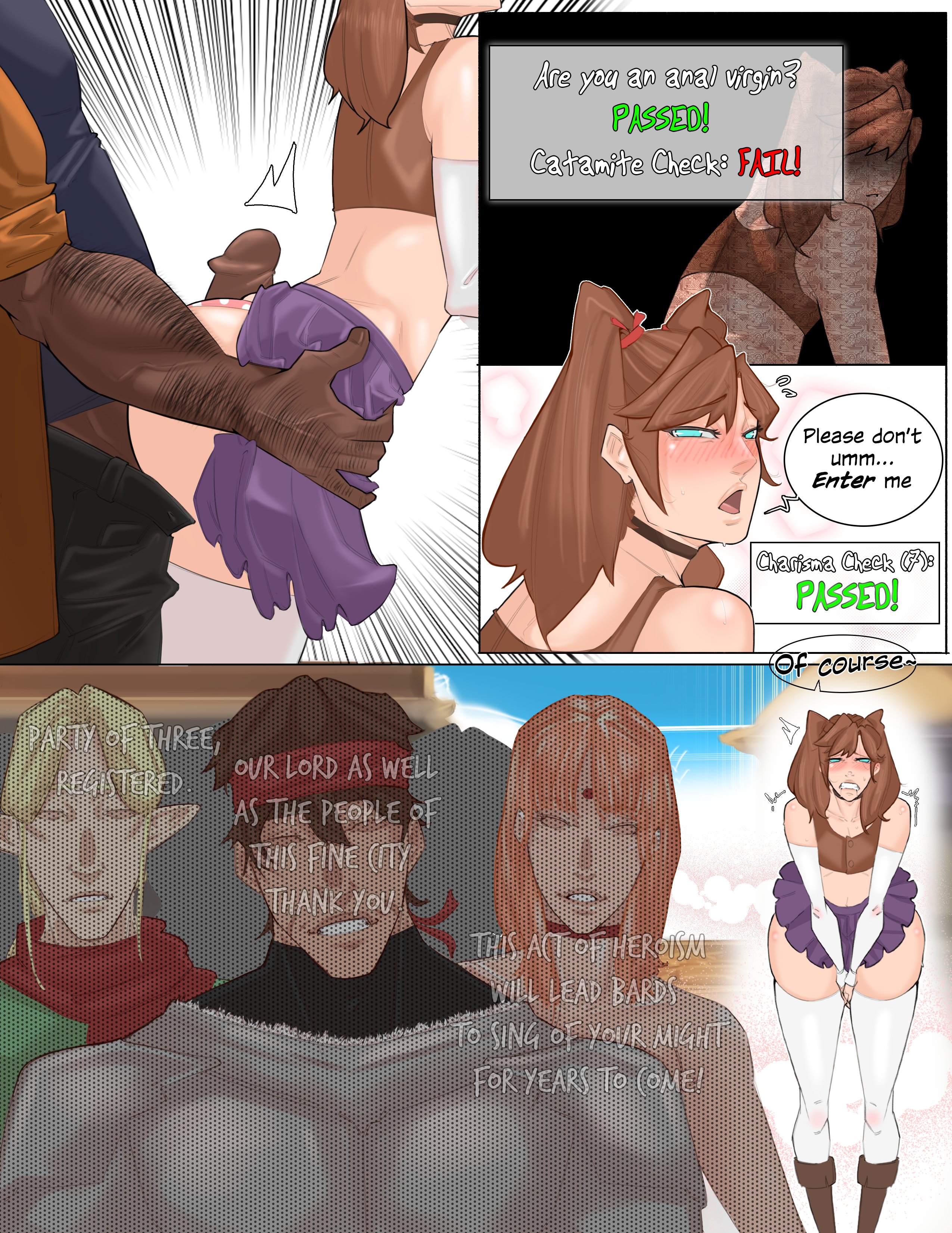 1femboy, 5boys, background, comic, fanart, fancomic, gameplay mechanics, hiro (tales of androgyny), male, male only, tagme, tales of androgyny, tokyoplip