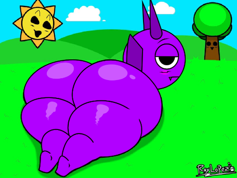 1femboy 3boys artist_name ass ass_focus big_ass big_ass_(male) black_eyes blue_sky blush blush_lines blushing_male digital_drawing_(artwork) digital_media_(artwork) durple_(sprunki) eyebrows feet femboy from_behind grass hi_res highres huge_ass incredibox_mod living_sun looking_at_ass looking_at_viewer lying_down male male_focus male_only mr._sun_(sprunki) mr._tree_(sprunki) outdoors pogchamp purple_body raylopez round_head simple_background simple_coloring simple_drawing sprunki sun thick_thighs thighs