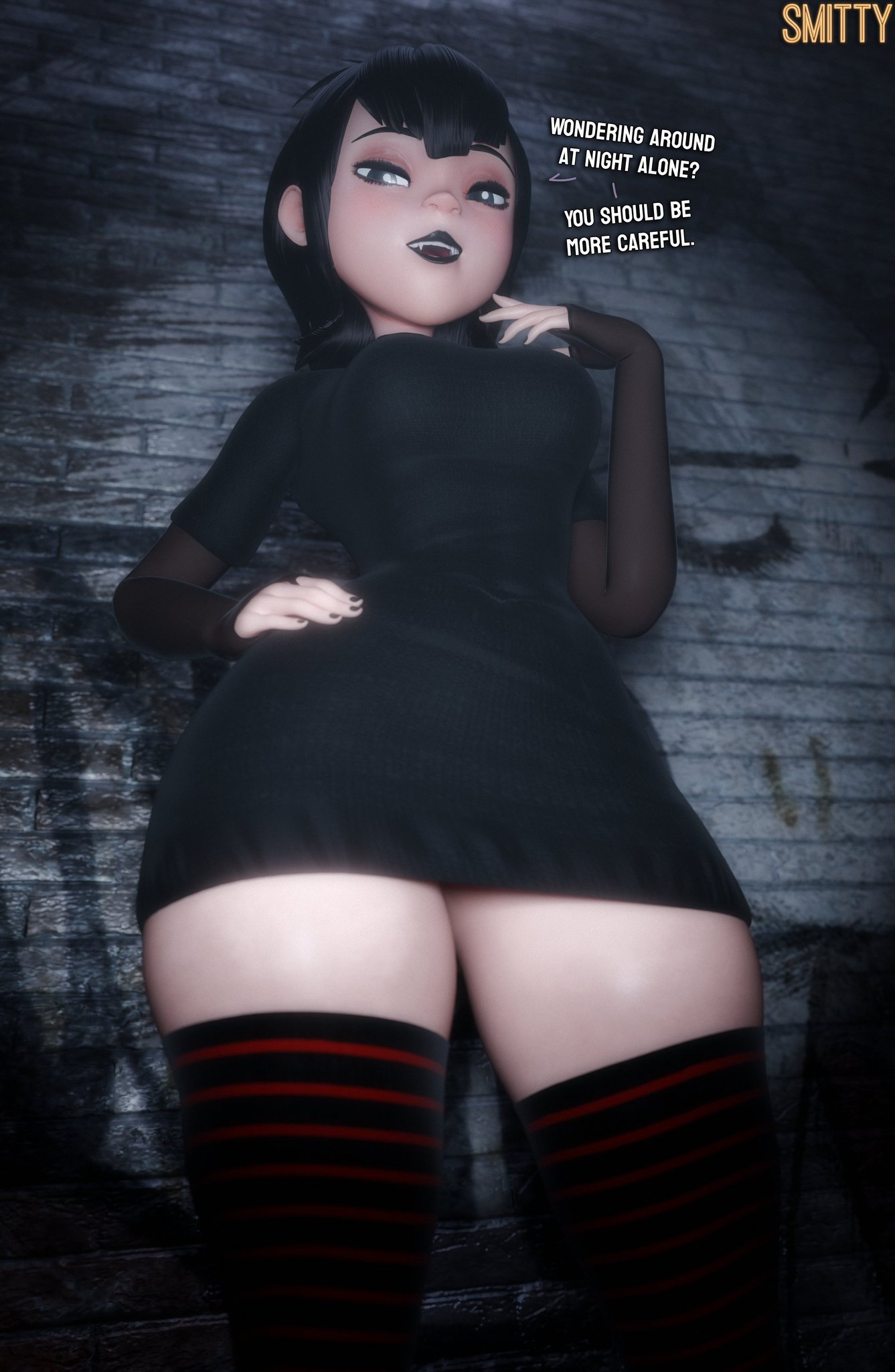 1girls, 3d, big breasts, big thighs, breasts, curvaceous, curvy, curvy figure, digital media (artwork), female, hips, hotel transylvania, hourglass figure, humanoid, legs, light skin, light-skinned female, mavis dracula, slim waist, smitty34, thick, thick legs, thick thighs, thighhighs, thighs, vampire, vampire girl, vampiress, voluptuous, waist, wide hips, wide thighs