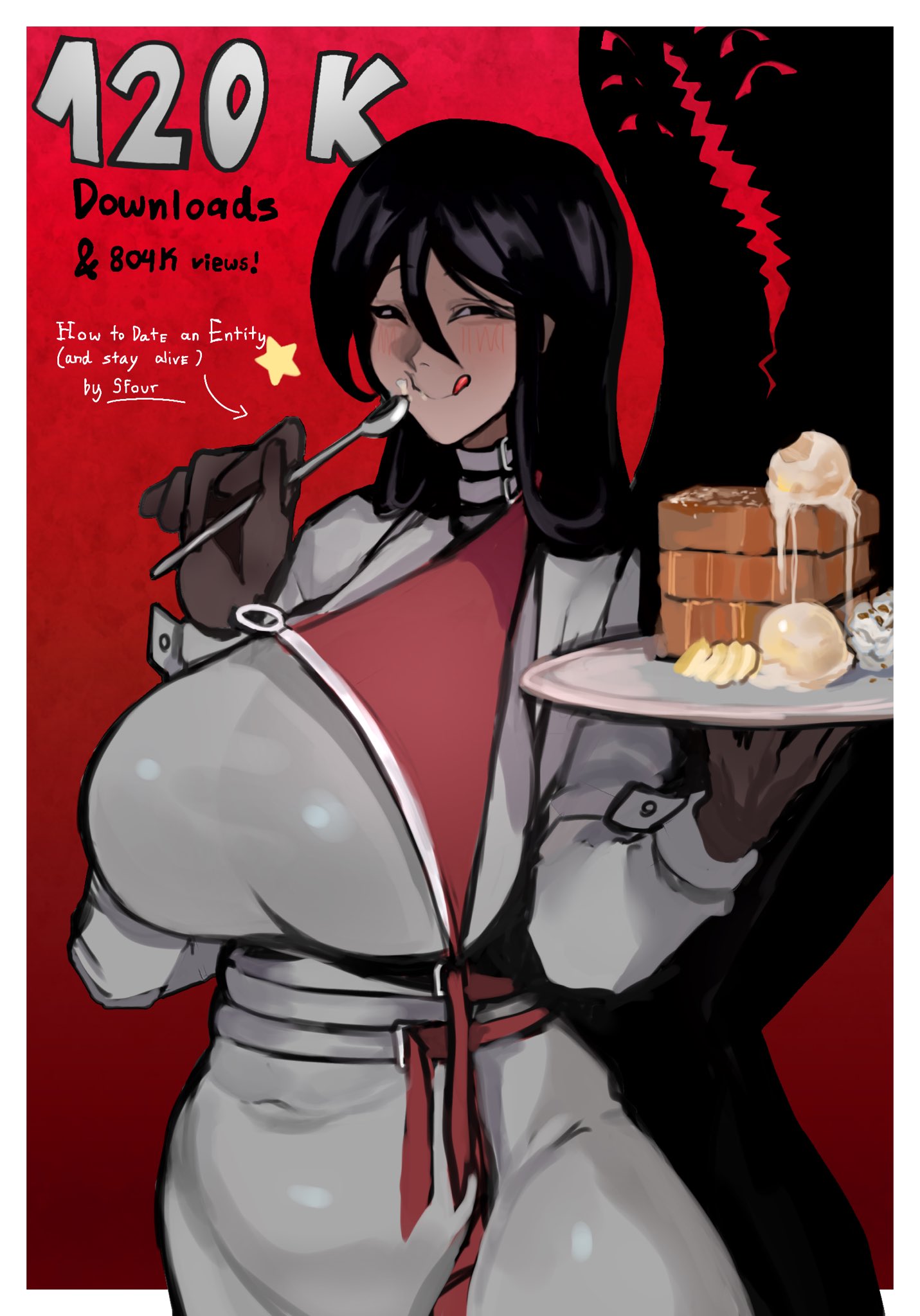 breasts, eldritch horror, female, how to date an entity (and stay alive), huge breasts, mrs (how to date an entity (and stay alive), sfour, tagme