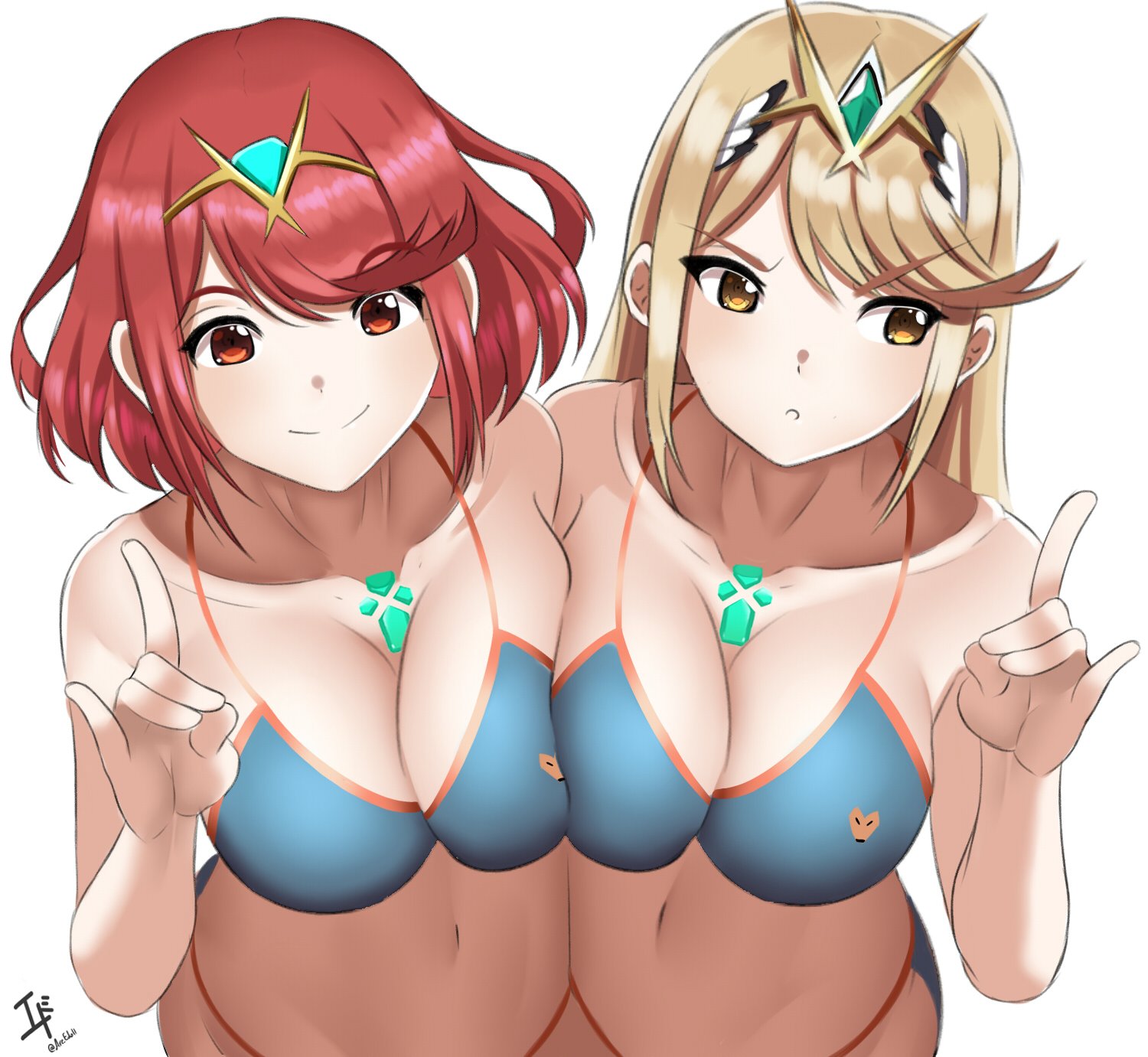 arcedo, female, mythra, nintendo, pyra, xenoblade (series), xenoblade chronicles 2