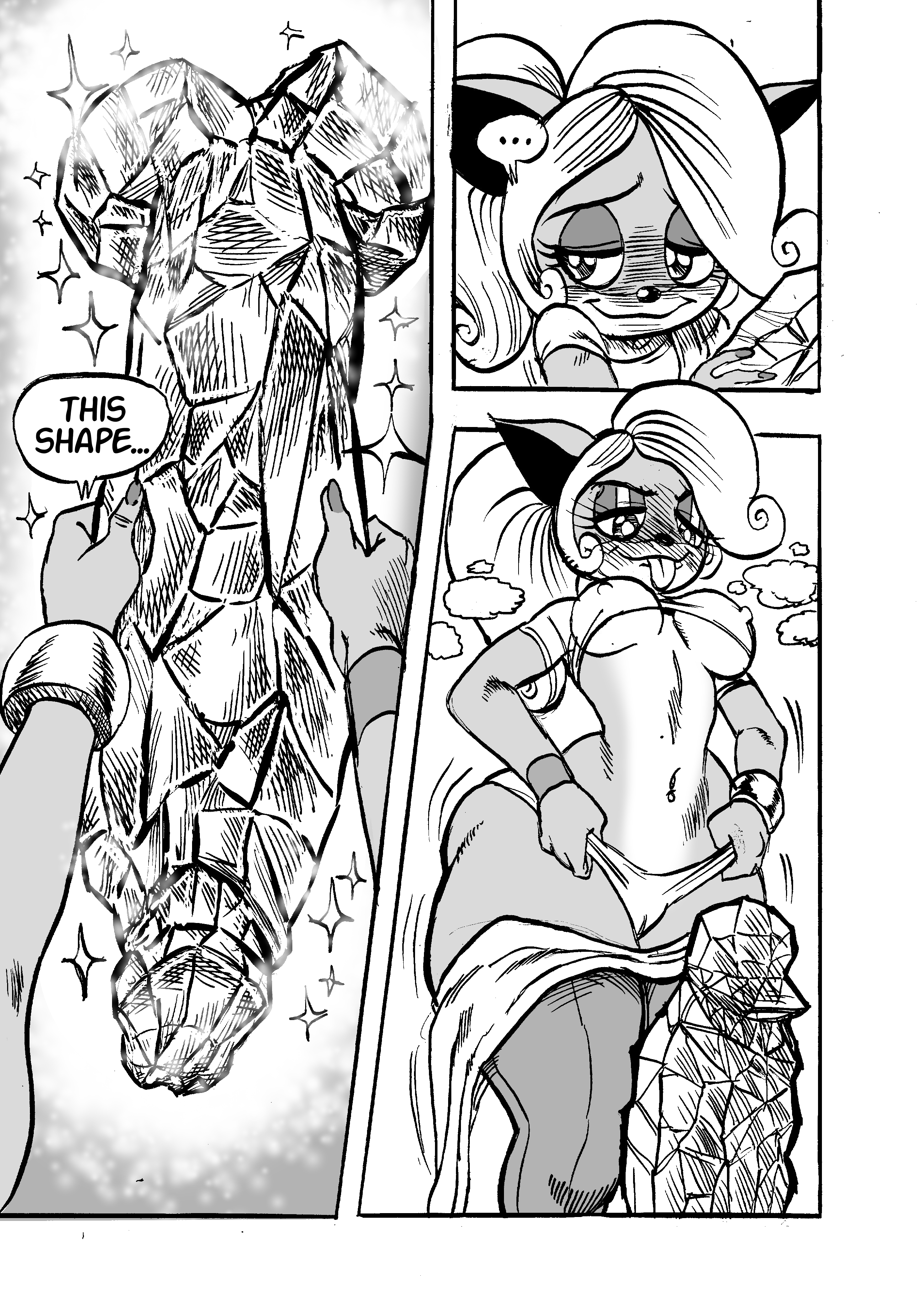 anthro, big penis, breasts, coco bandicoot, comic, comic page, crash (series), crash bandicoot, female, goudadunn, huge cock, incest, male, penis, pussy