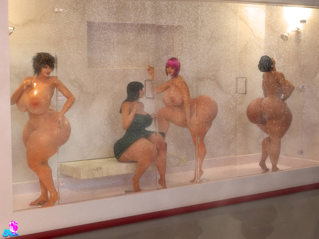 2015 3d 3d_(artwork) 4girls ass aunt_and_niece backboob barbara_(rvacomics) barefoot big_areola big_breasts black_hair bob_cut brown_hair completely_nude completely_nude_female cousin curvy daz_studio deviantart family feet female female_only full_body huge_ass huge_breasts indoors lola_(supertito) looking_at_another makeup maria_(supertito) milf mother mother_and_daughter naked naked_female nipples nude nude_female pink_hair red_lipstick rvacomics short_hair shower showering sitting supertito tabatha_(rvacomics) thick_thighs towel voluptuous wet wide_hips yellow_nail_polish yellow_nails