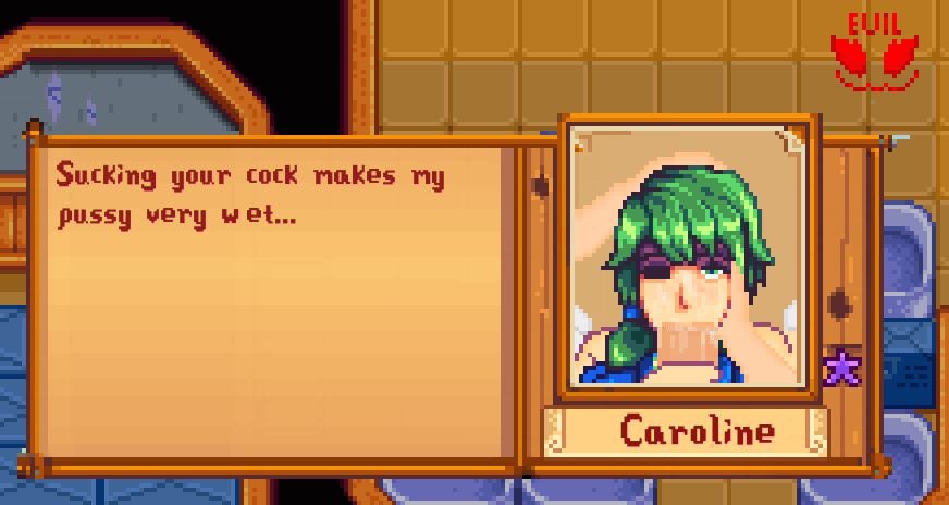 1boy, 1girls, 2d, 2d animation, animated, blue eyes, caroline (stardew valley), cheating, deepthroat, eye contact, female, gif, green hair, hand on head, head grab, male, oral, oral sex, pixel animation, pixel art, pov, puffed cheeks, sex, stardew valley, theevilfallenone, throat grab, twintails