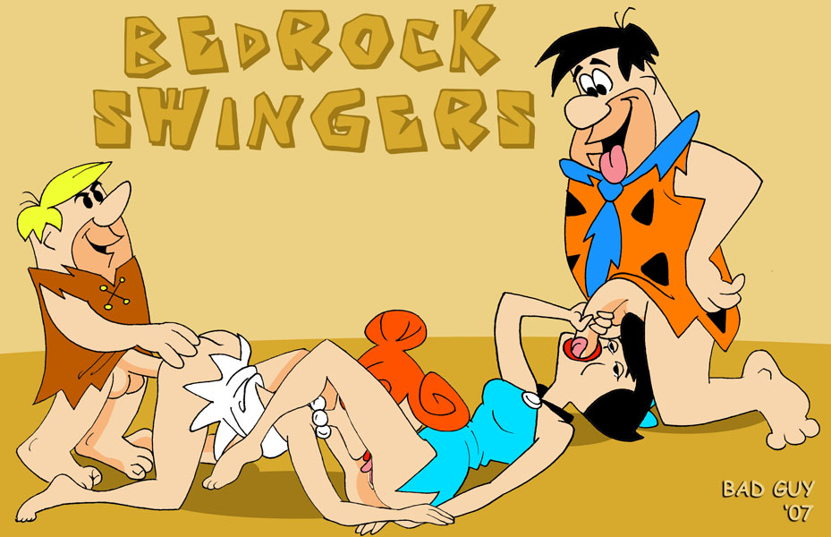 2007 bad_guy barney_rubble betty_rubble black_bead_eyes cunnilingus fellatio female fred_flintstone hanna-barbera human husband_and_wife male oral penis straight swingers testicles the_flintstones wilma_flintstone