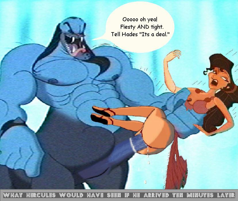 animal_genitalia_on_humanoid centaur clothing disney female hercules_(disney) horsecock_on_humanoid male megara nessus penis speech_bubble tagme taur text