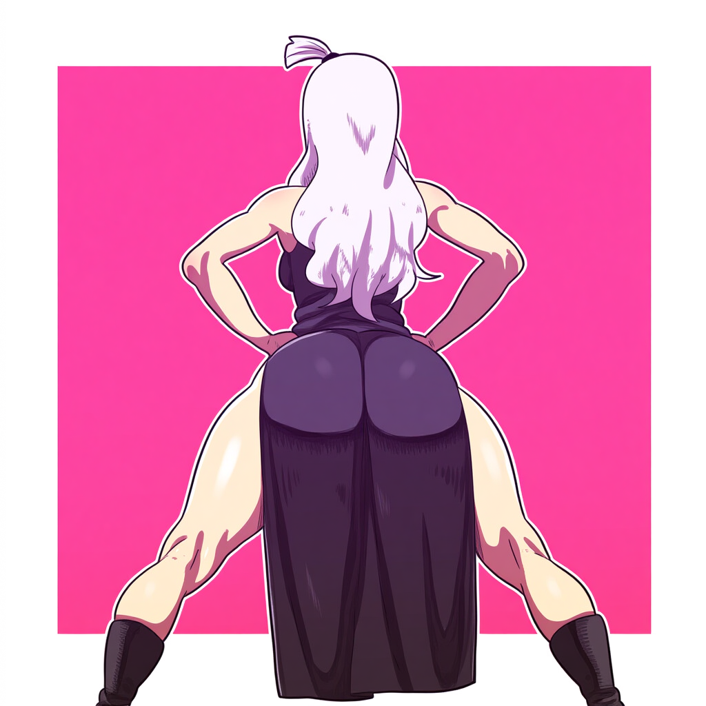 1girls ai_generated ass ass_focus big_ass fairy_tail female female_only huge_ass mirajane_strauss mullon novelai solo solo_female solo_focus that_ass_was_fat