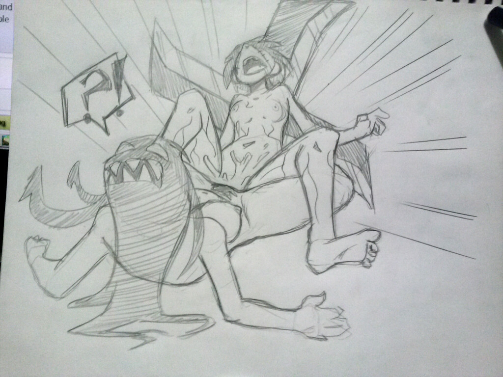 2girls bichosan female filia_(skullgirls) painwheel samson_(skullgirls) sketch skullgirls tagme traditional_media_(artwork) tribadism yuri