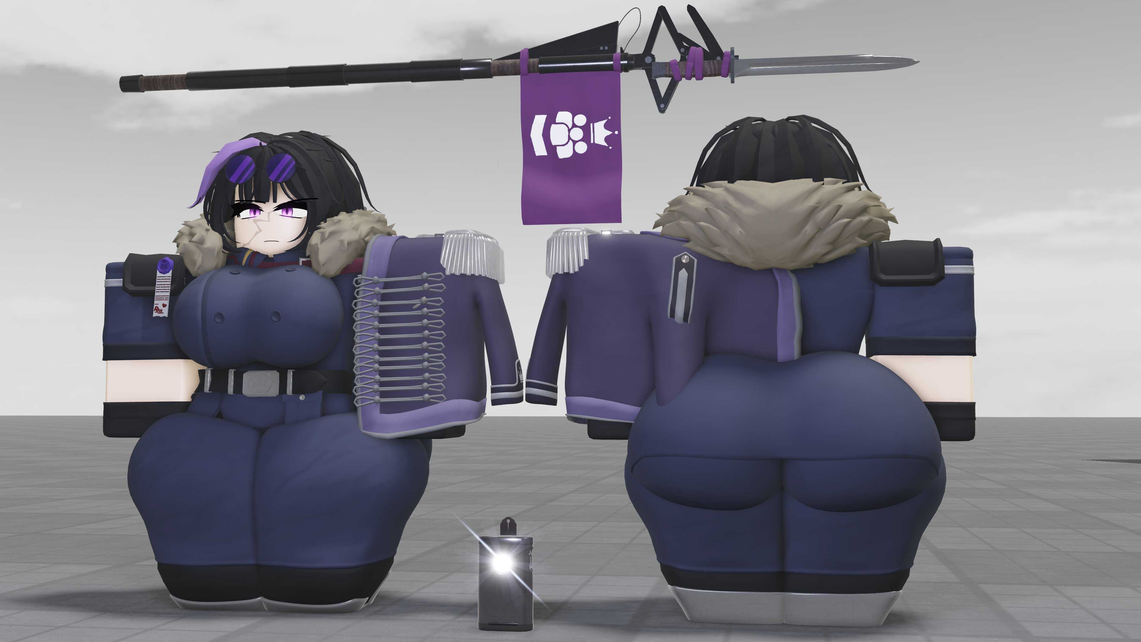 1girls, 2026, 3d, ass, baseplate, breasts, caffinatedbuns, clothing, grave/digger, lancer (grave/digger), roblox, roblox game, robloxian, royal nation (grave/digger), showcase, tagme, thighs