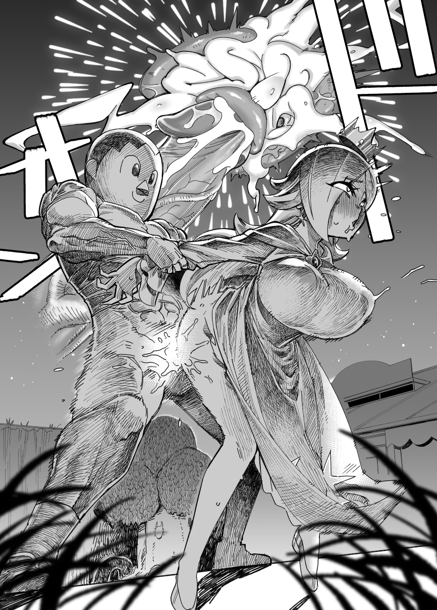 1boy, 1girls, 2020, animal crossing, arm grab, breasts, clothed, clothed female nude male, clothing, crossover, cum, cum in pussy, cum inside, dress, female, fireworks, from behind, greyscale, long hair, male, mario (series), monochrome, nintendo, nipple bulge, outdoor sex, outdoors, outside, penetration, penis, princess rosalina, rape, sex, sketch, standing, standing sex, straight, super smash bros., tibonobannsann, uncensored, vaginal penetration, villager (animal crossing)