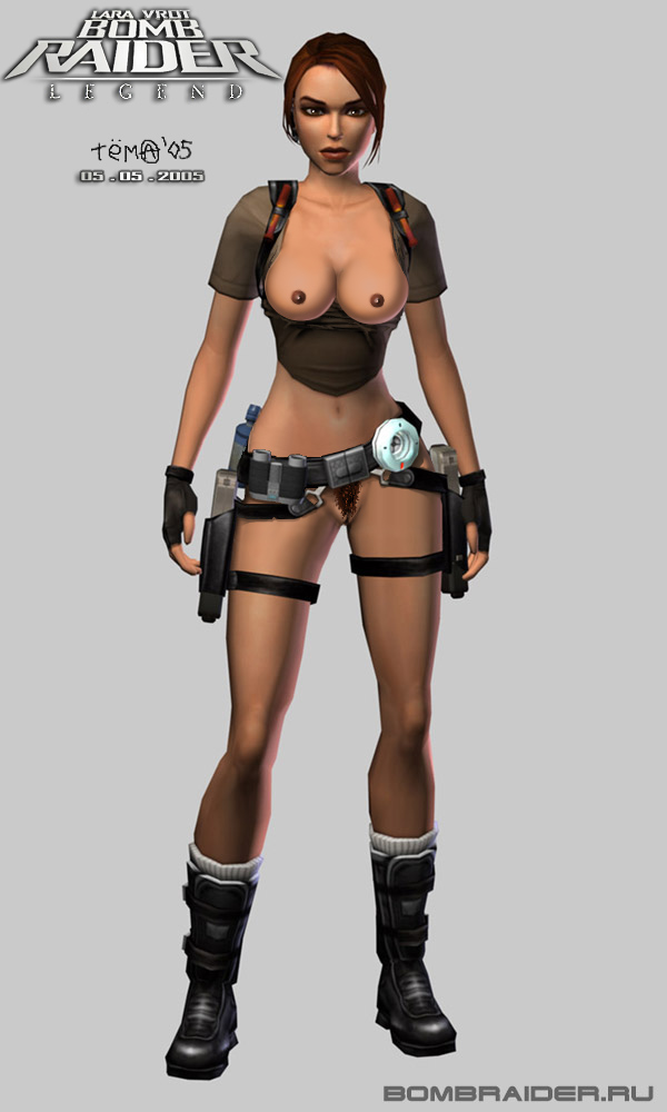 3d belt casual female female_only firearm footwear handgun handwear human lara_croft lara_croft_(l.a.u.) legwear pale_skin solo tagme tem(a) tomb_raider weapon