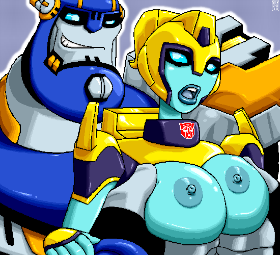 alien alien_girl autobot blue_lipstick blue_nipples cheating cybertronian elita_one female grabbing_breasts robot robot_girl sentinel_prime straight touching_breast transformers transformers_animated