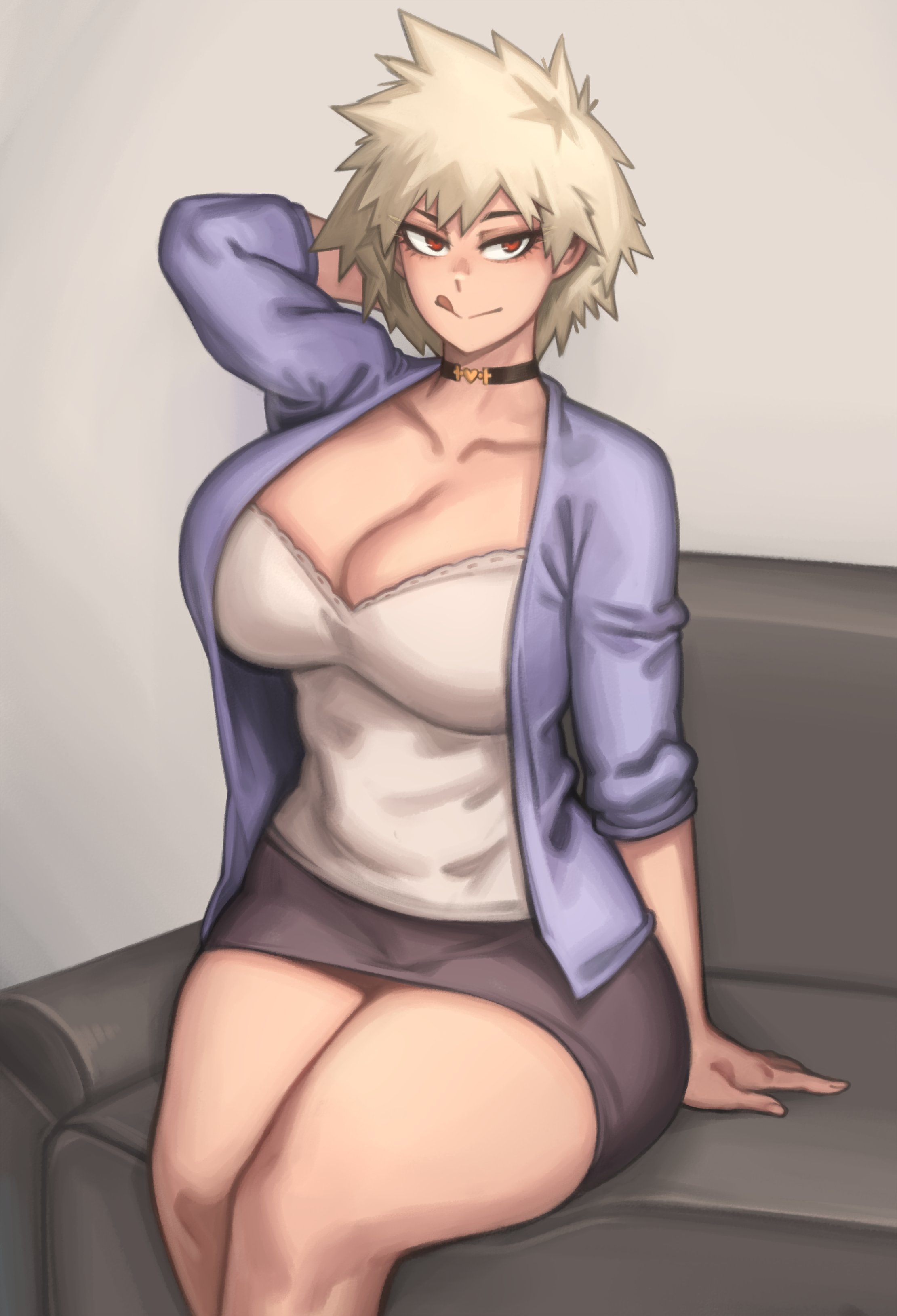 ass, big ass, big breasts, big butt, breasts, female, female focus, female only, heart choker, kelvin hiu, mature female, milf, mitsuki bakugou, mother, my hero academia, pose, posing, solo, tagme, thick, thick thighs, tomboy, tomboy milf, voluptuous
