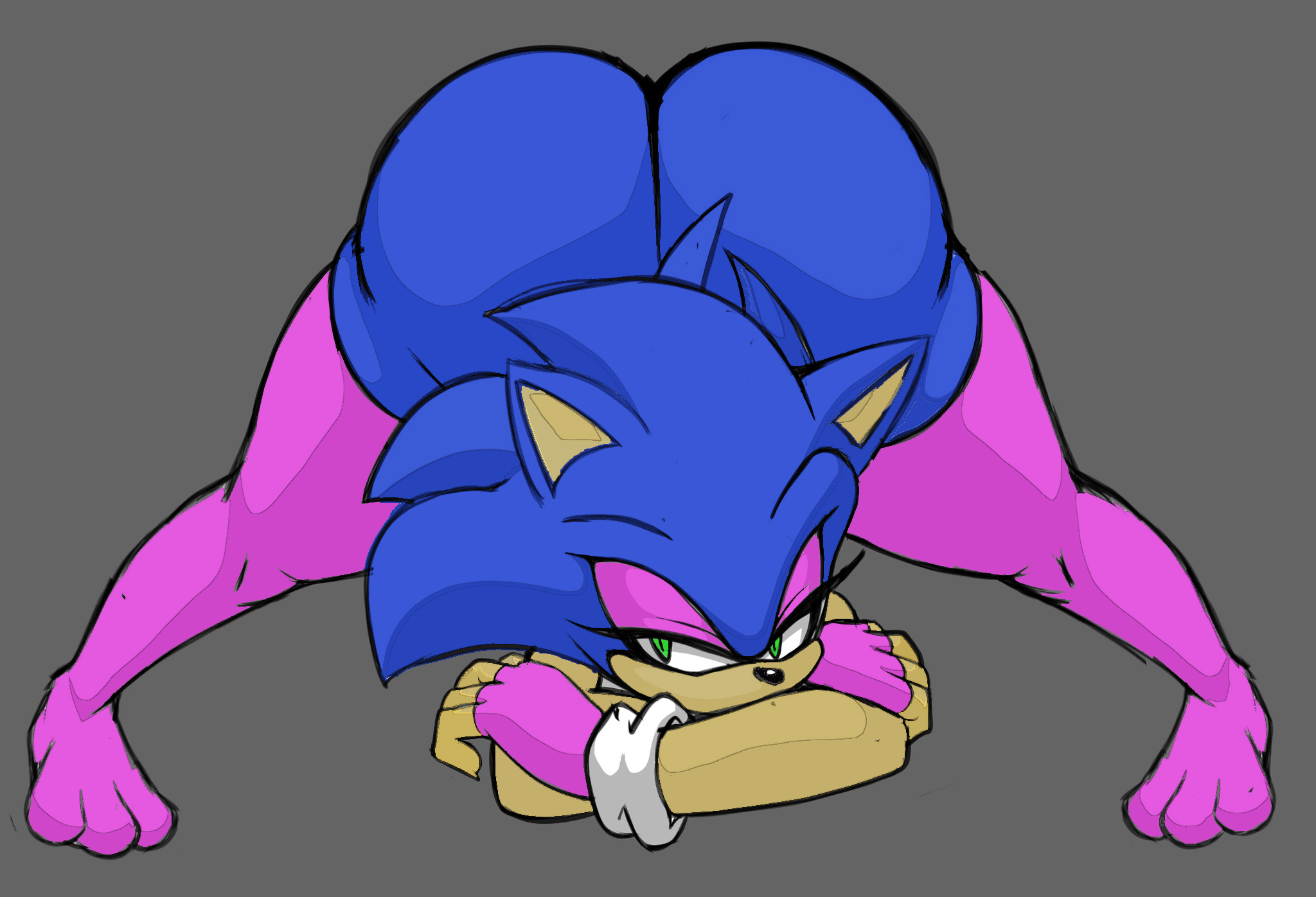 2021, all fours, anthro, ass, bent over, big ass, big butt, bimbo, bimbofication, bubble ass, bubble butt, clothed, clothing, colored, crossdressing, damian hodge, doggy style, edit, eulipotyphlan, feet, femboy, feminine male, feminization, fingerless gloves, footwear, from behind position, fur, furry, furry only, girly, gloves, handwear, hedgehog, hi res, huge ass, huge butt, jack-o pose, jack-o' pose, legwear, looking at viewer, looking pleasured, male, male only, mammal, mostly nude, pose, posed, presenting, presenting hindquarters, sega, sex, sissification, solo, solo focus, sonic (series), sonic the hedgehog, sonic the hedgehog (series), stockings, thick ass, thick legs, thick thighs, toes, wide hips