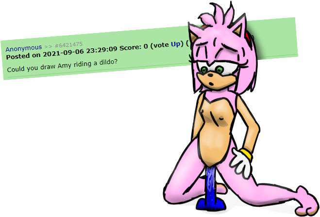 1girls 4_fingers amy_rose anthro bob_cut bracelet breasts digital_media_(artwork) dildo dildo_in_pussy dildo_penetration dildo_sitting english_text eulipotyphlan feet female female_focus female_only furry furry_only gloves green_eyes hairband handwear hedgehog jakee jewelry looking_down masturbation nude on_knees pink_fur pink_hair request riding_dildo riding_toy rule_34_comment sex_toy sitting_on_dildo small_breasts solo solo_female solo_focus sonic_(series) text white_background