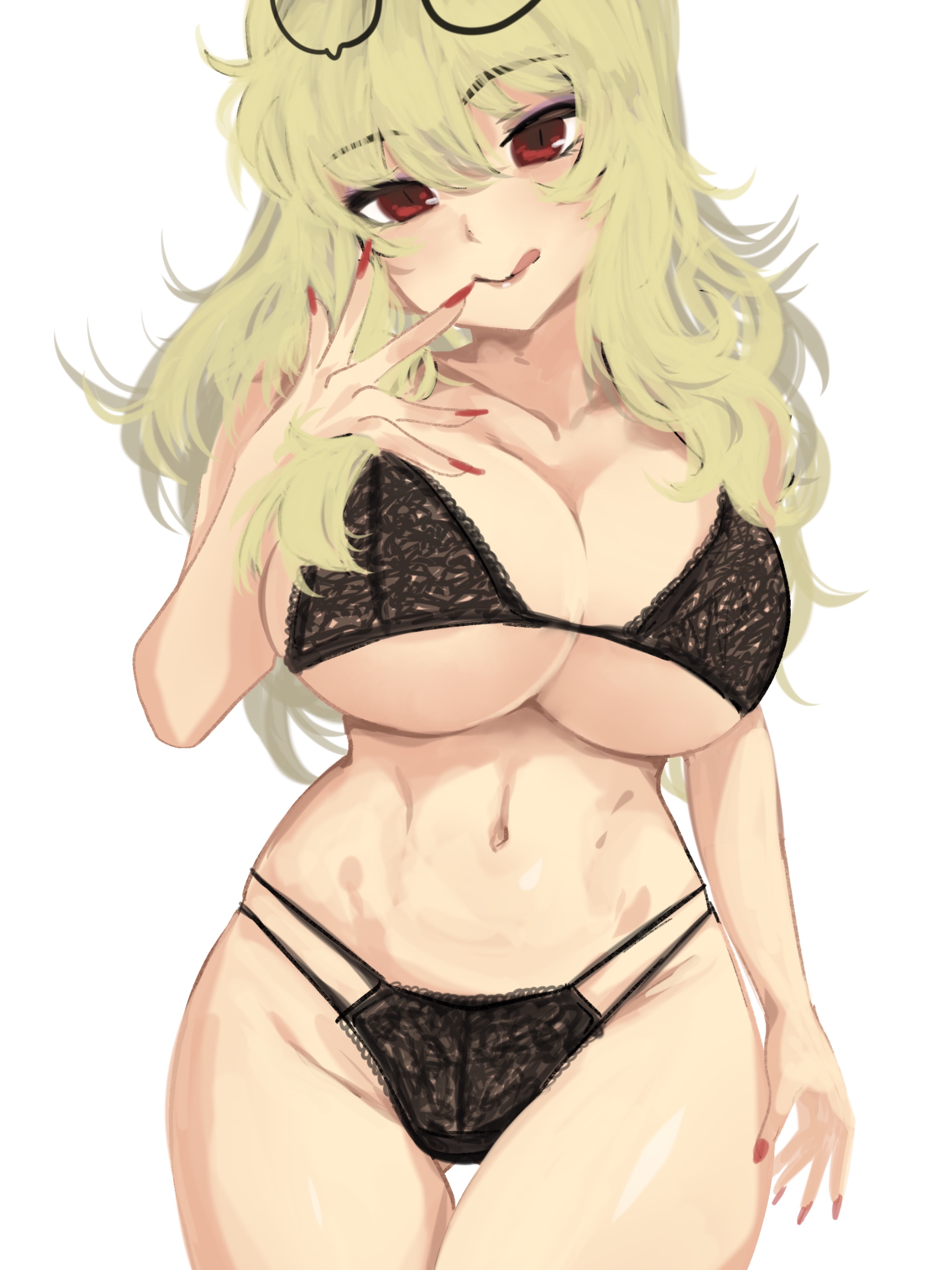 1girls, 2021, big breasts, black bra, black panties, black underwear, bra, breasts, female, female focus, female only, kumako (kumakonoh), looking at viewer, panties, senran kagura, shiki (senran kagura), simple background, solo, solo female, solo focus, underwear, white background