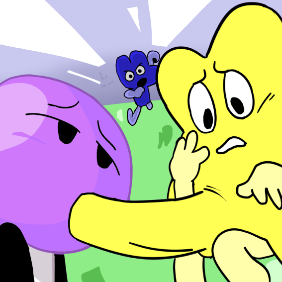 algebralien animate_inanimate battle_for_bfdi battle_for_dream_island bedroom_eyes blowjob blue_body blush dialogue embarrassed embarrassed_nude_male fellatio food food_creature four_(bfb) grass inanimate inanimate_object interspecies large_penis loe-h lollipop_(bfdi) object_shows oral oral_sex questionable_consent running sex sky speech talking text_porn x_(bfb) yellow_body yellow_penis