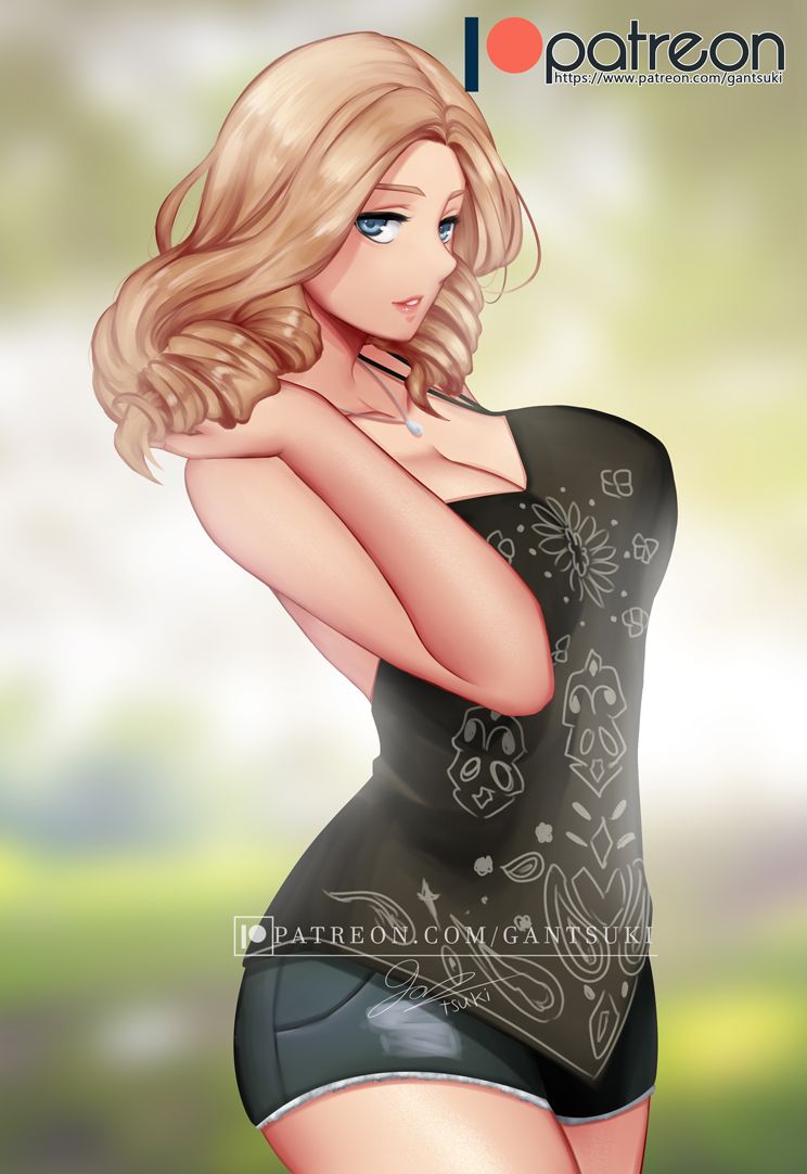1girls, 2d, absurd res, absurdres, ass, big ass, big breasts, blonde hair, blue eyes, breasts, clothed, curvaceous, curvy, curvy body, curvy female, curvy figure, dbd, dead by daylight, female, female focus, female human, female only, gantsuki, high resolution, highres, human, human only, kate denson, long hair, solo, solo female, solo focus, thick thighs, voluptuous, voluptuous female, white skin