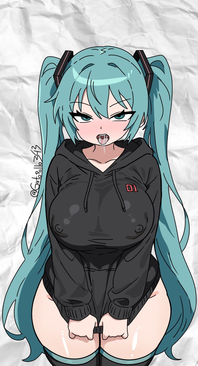 big_ass big_breasts big_butt big_thighs big_titties blue_eyes blue_hair breasts clothing curvaceous curvaceous_female curvaceous_figure curvy curvy_figure curvy_hips female hatsune_miku mr.brightside nipples_covered nipples_visible_through_clothing simple_background vocaloid white_background