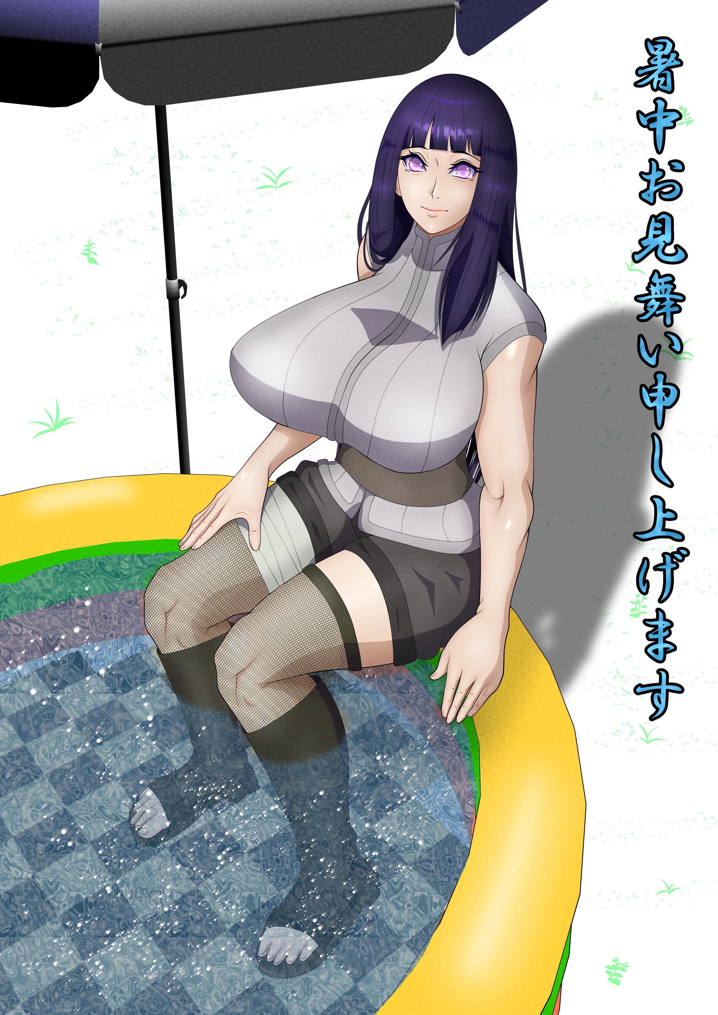 1girls, 2d, big breasts, breasts, curvy, female, female only, huge breasts, hyuuga hinata, large breasts, light skin, light-skinned female, looking at viewer, mojihe, naruto, naruto (series), naruto shippuden, pale skin, pale-skinned female, plump, solo, voluptuous, wide hips