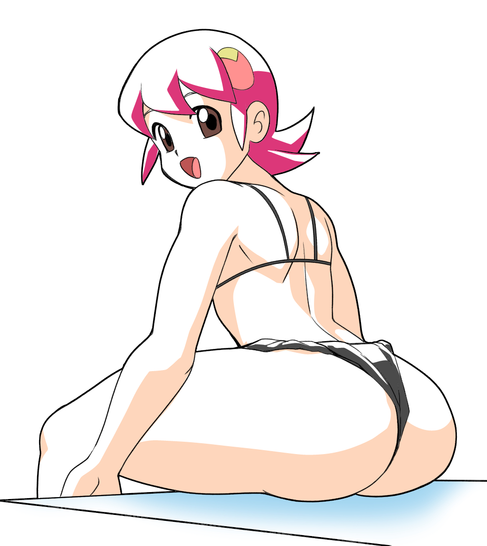 ass big_ass mayl_sakurai mega_man mega_man_battle_network pepipopo sakurai_meiru swimsuit tagme