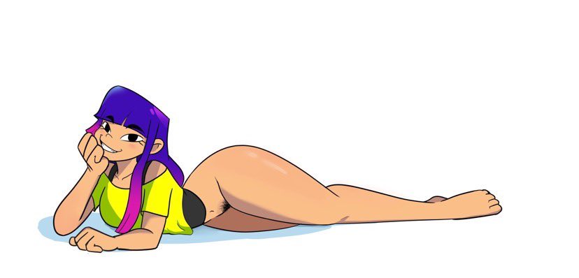 ass, bottomless, female, female only, glitch techs, klassyarts (artist), lowres, miko kubota, nickelodeon, pubes, pubic hair, pubic hair peek, tagme, wide hips