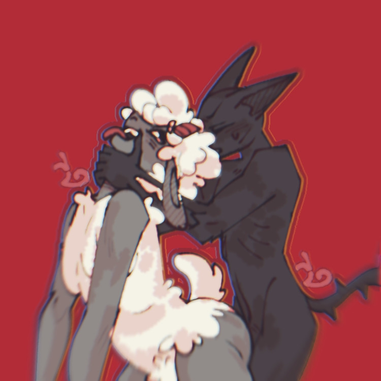 anal bubble_butt choking cult_of_the_lamb eyes_rolling_back fur furry lamb_(cult_of_the_lamb) narinder nnnaughty sheep the_one_who_waits tongue_out visible_ribs