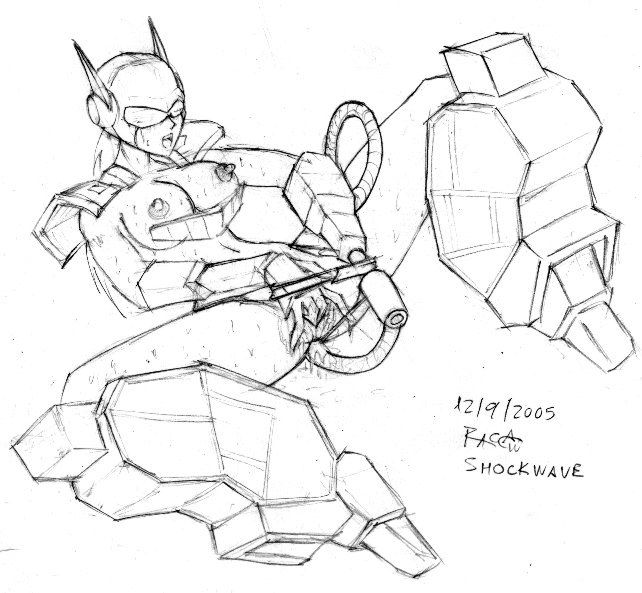 breasts destructor female female_only fingering greyscale masturbation monochrome nipples pussy rule_63 shockwave shockwave_(transformers) sketch solo transformers vulva white_background