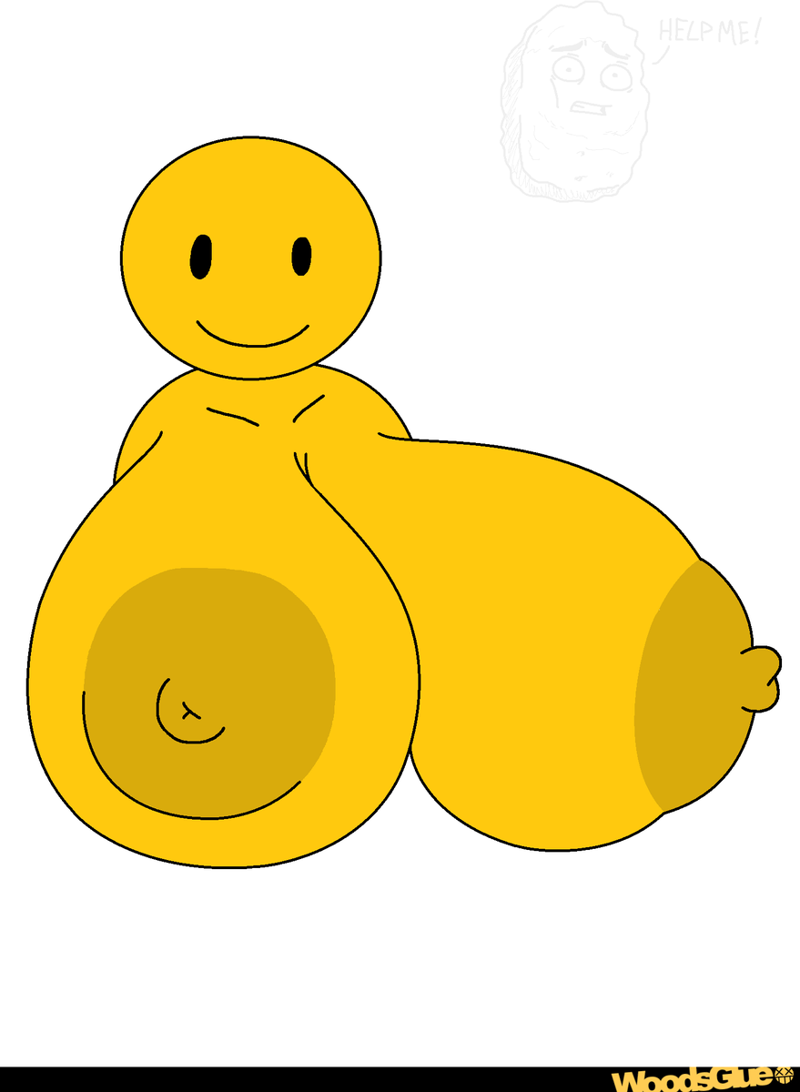 1female 1females 1girl 1girls artist_logo artist_name big_breasts big_nipples completely_naked completely_naked_female completely_nude completely_nude_female female female_only girl girl_only huge_boobs huge_breasts huge_nipples ifunny looking_at_viewer naked naked_female no_bra nude nude_female smile smiley_face smiling smiling_at_viewer solo solo_female solo_girl torso white_background woodsglue yellow_body yellow_breasts yellow_nipples yellow_skin