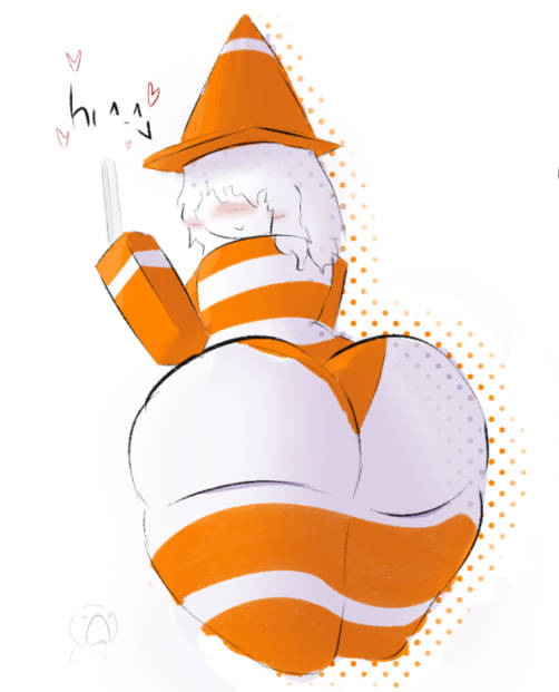 artist_request ass_focus blushing blushing_at_viewer bubble_ass bubble_butt cone cone_hat female idk_what_to_tag_it image looking_at_viewer looking_back roblox robloxian smiling smiling_at_viewer striped striped_clothing striped_legwear tagme white_hair white_skin