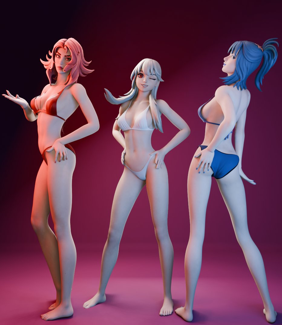 3d 3girls amonix_ghost fortnite fortnite:_battle_royale hope_(fortnite) lexa_(fortnite) princess_lexa_(fortnite) swimsuit trio valeria_(fortnite)