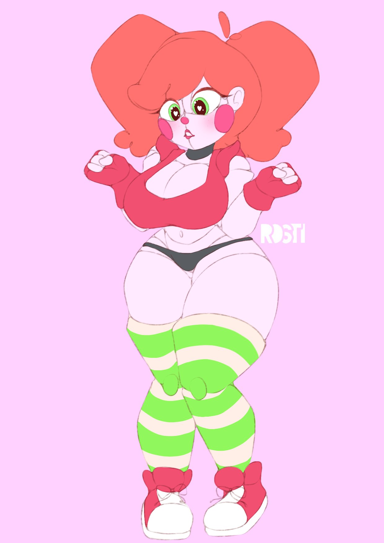 2d, baby (fnafsl), circus baby, circus baby (fnaf), female, five nights at freddy's, five nights at freddy's: sister location, fnaf, heart-shaped pupils, rostii18, scottgames, sister location, so87baby, solo, summer of 87 baby, tagme