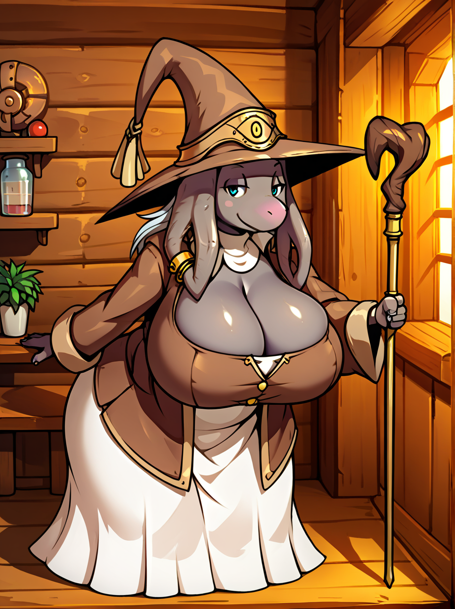 ai_generated anthro big_breasts breasts dress female final_fantasy_tactics_advance furry huge_breasts indoors jewelry large_ass large_breasts lustre nu_mou thick_thighs wide_hips