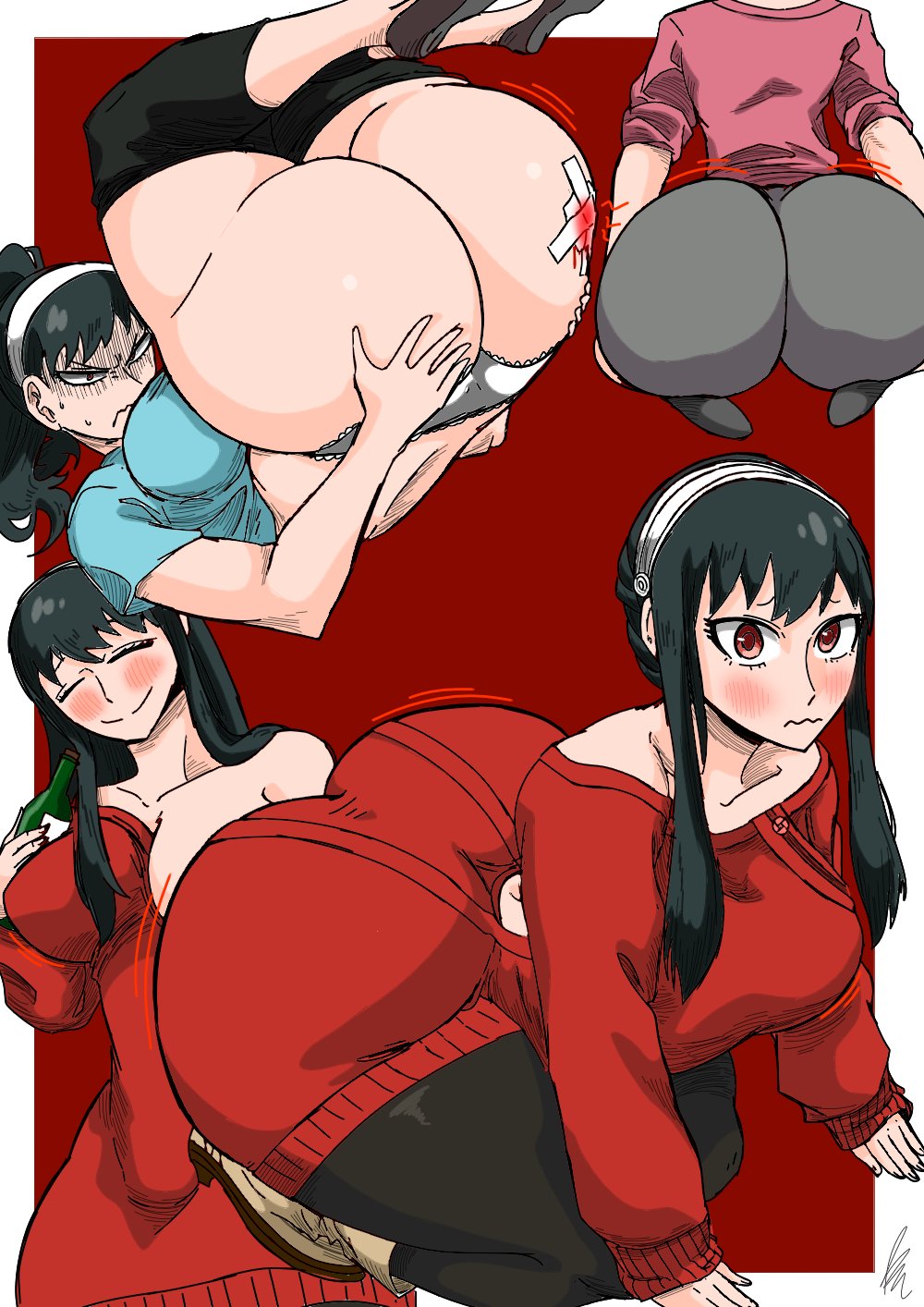 1girls alcohol alcohol_bottle alcoholic_drink ass ass_focus ass_up bare_shoulders bendraws big_ass big_breasts big_butt black_hair blush blush_lines bottle bottom_heavy breasts bubble_ass bubble_butt busty curvaceous curvy curvy_female curvy_figure cute drunk dumptruck_ass fat_ass female female_focus female_only flats flexible hairband hand_on_own_ass hands_on_ass hands_on_own_ass hi_res high_resolution highres huge_ass huge_butt large_ass large_breasts laying laying_down laying_on_back leggings legs_up light-skinned_female light_skin long_hair lying lying_down lying_on_back mature mature_female milf multiple_angles multiple_images multiple_poses multiple_views panties red_eyes shirt shoes sidelocks solo solo_female solo_focus spy_x_family squeezing squeezing_butt sweater tagme thick_ass thick_thighs thighs underwear voluptuous voluptuous_female white_hairband white_panties white_underwear yor_briar yor_forger