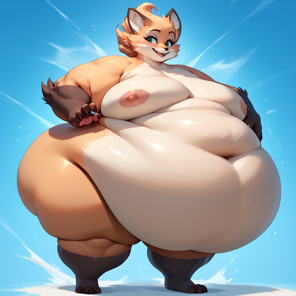 ai_generated anthro dungeons_of_aether fat fleet_(dungeons_of_aether) furry furry_female furry_only morbidly_obese morbidly_obese_anthro obese obese_anthro obese_female rivals_of_aether