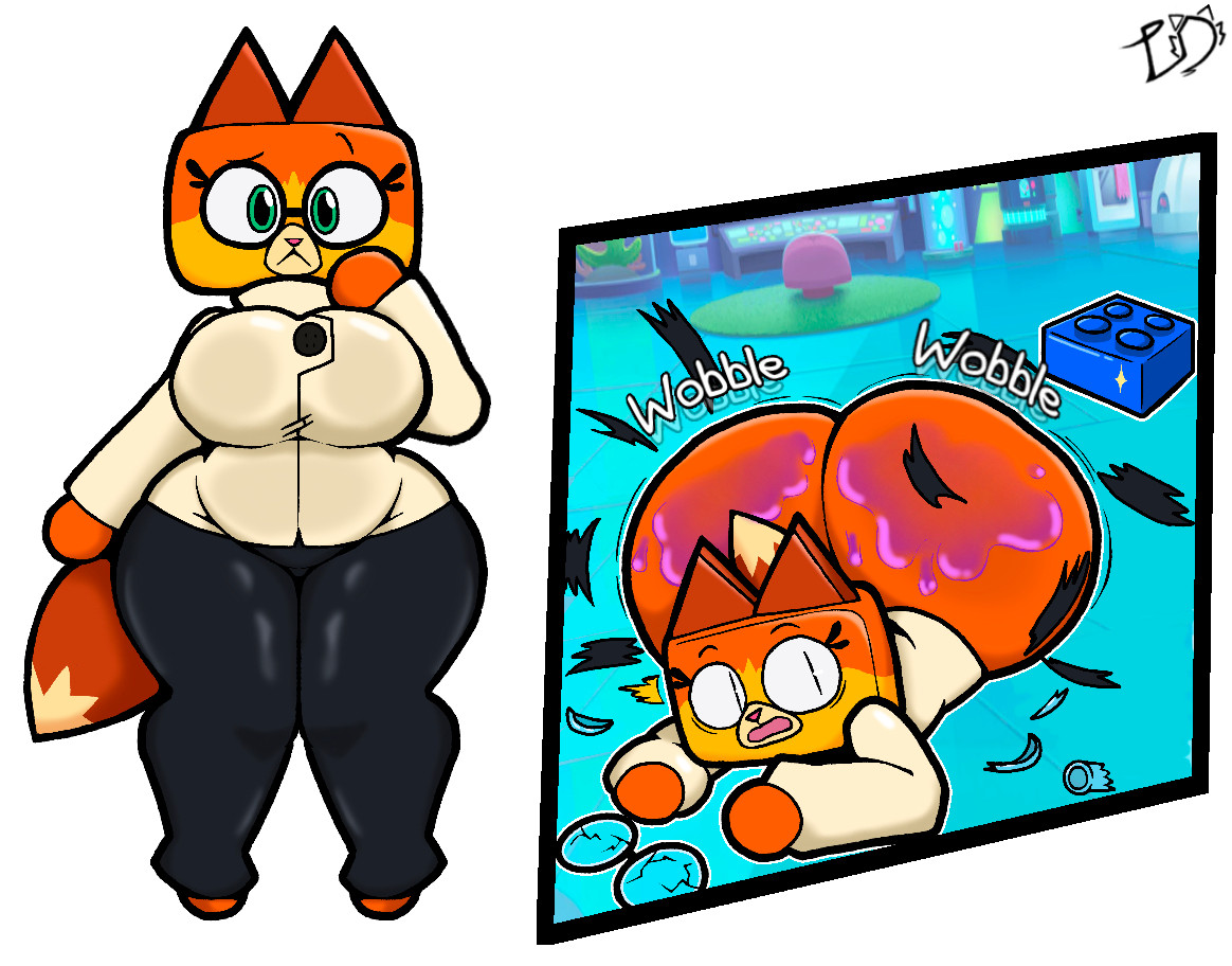 1girls, 2025, absurd res, anthro, ass, ass expansion, ass growth, big ass, big breasts, big butt, black bottomwear, black clothing, black pants, bottomwear, breasts, broken glass, bubble ass, bubble butt, butt expansion, butt growth, canid, canine, cartoon network, clothed, clothing, coat, digital drawing (artwork), digital media (artwork), dr. fox, english text, expansion, eyewear, female, female only, fox, fox girl, fur, furry, glass, glasses, green eyes, growth, hi res, huge ass, huge breasts, huge butt, laboratory, lego brick, lewdewott, looking at viewer, mammal, open mouth, orange body, orange fur, pants, simple background, solo, solo female, tagme, tail, text, the lego movie, thick thighs, topwear, torn clothing, torn pants, unikitty (series), unikitty!, wardrobe malfunction, white background, wide hips