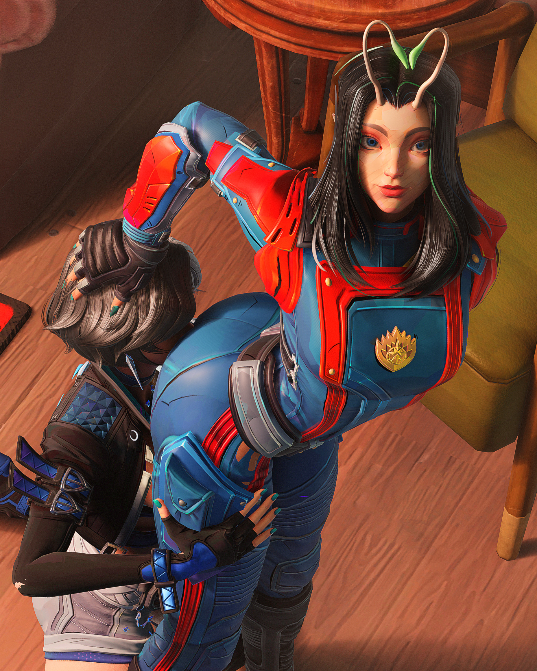 3d, anilingus through clothes, asian female, ass, ass grab, big ass, female, femdom, gigantic ass, grabbing, grabbing ass, grabbing from behind, guardians of the galaxy, guardians of the galaxy vol.3, luna snow, luna snow (marvel rivals), mantis (guardians of the galaxy vol.3), mantis (marvel rivals), mantis (marvel), marvel, marvel comics, marvel rivals, monikart, sniffing, sniffing anus, thick, thick ass, thick legs, thick thighs, yuri